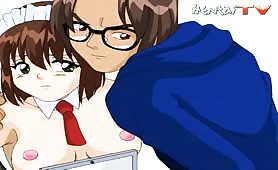 Un mec abuse d'une pute dans hentai