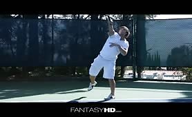 Fétiche sur le terrain de tennis